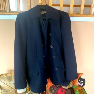 Double RL men’s wool navy peacoat